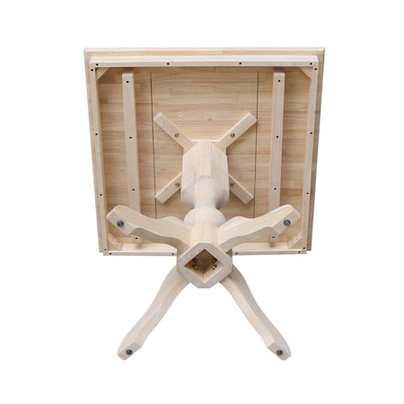 International Concepts 36 in. x 36 in. Square Top Pedestal Table - 41.9 in.H K-3636TP-11P-2